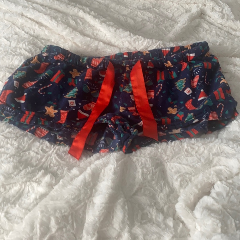 Christmas pj shorts